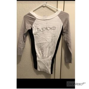 Comfy sweater with skinny stretch logo rhinestone